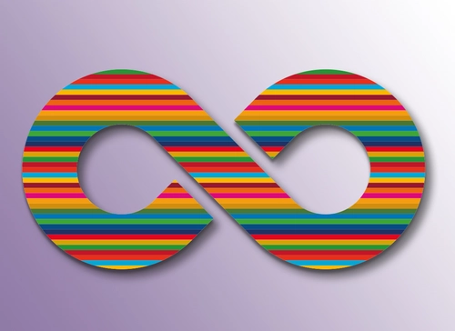 © RKW Kompetenzzentrum Ein Möbiusband in den Farben der SDGs (Ziele für Nachhaltige Entwicklung der UN).